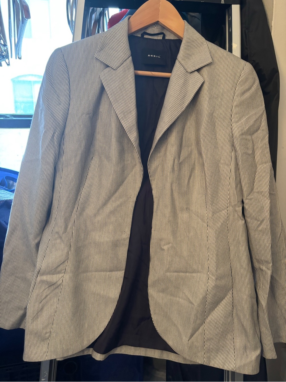 Akris women’s Pinstripe Blazer Cashmere